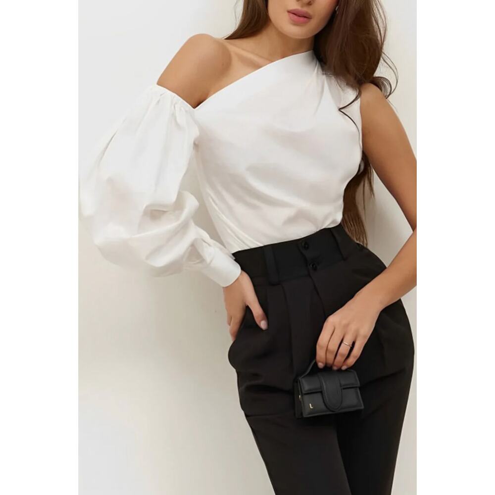 Asymmetrical Off Shoulder Blouse